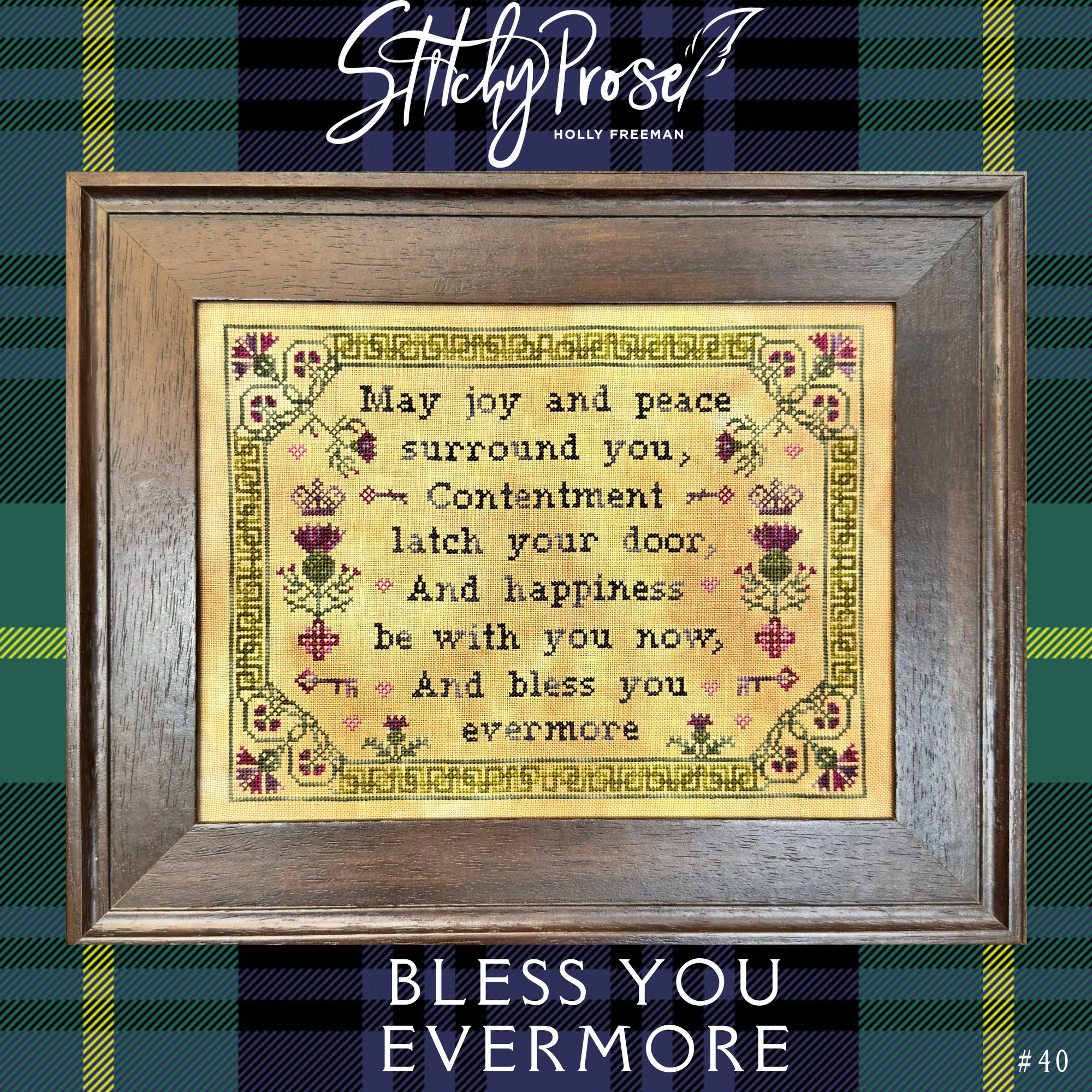 Bless You Evermore - Cross Stitch Pattern