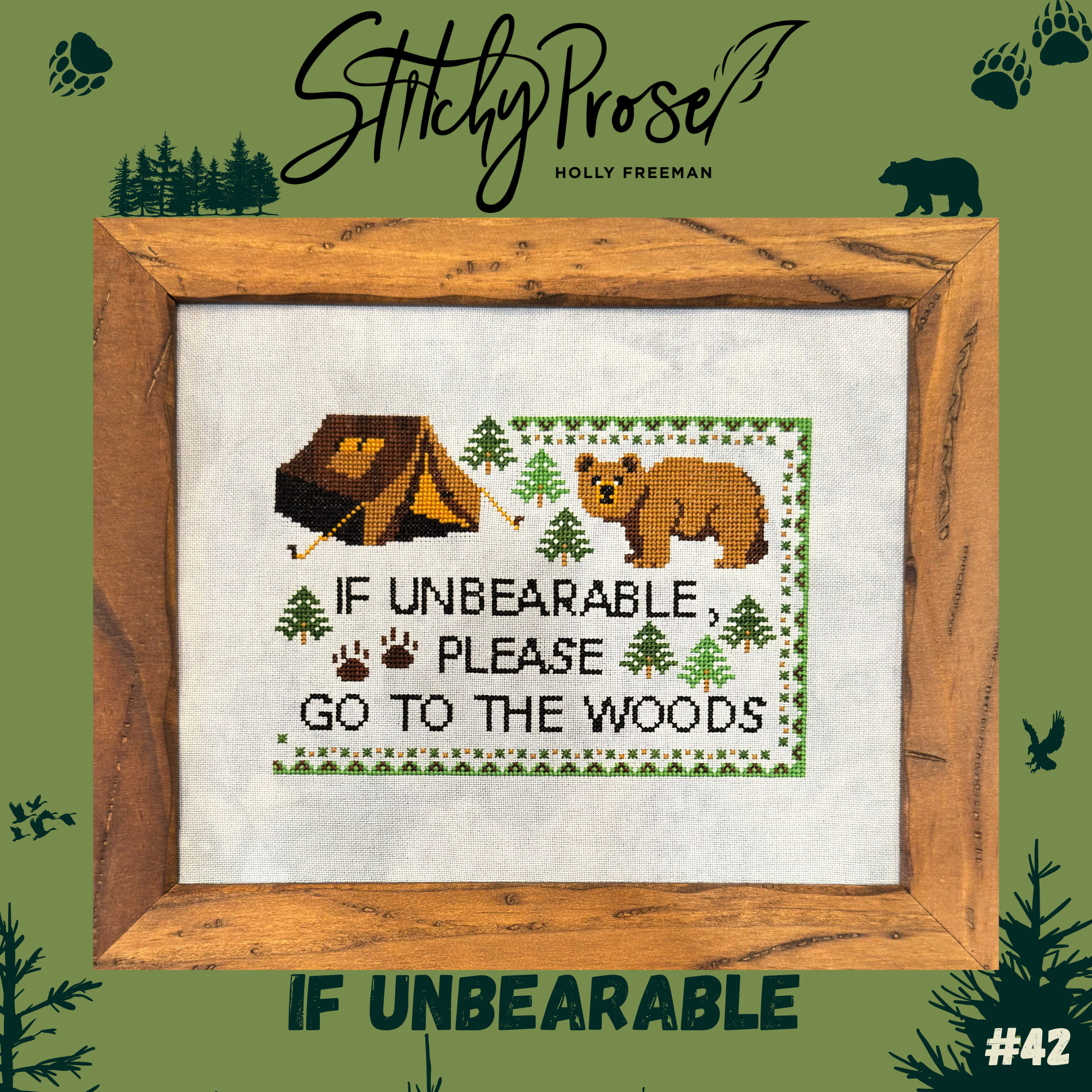 If Unbearable - Cross Stitch Pattern
