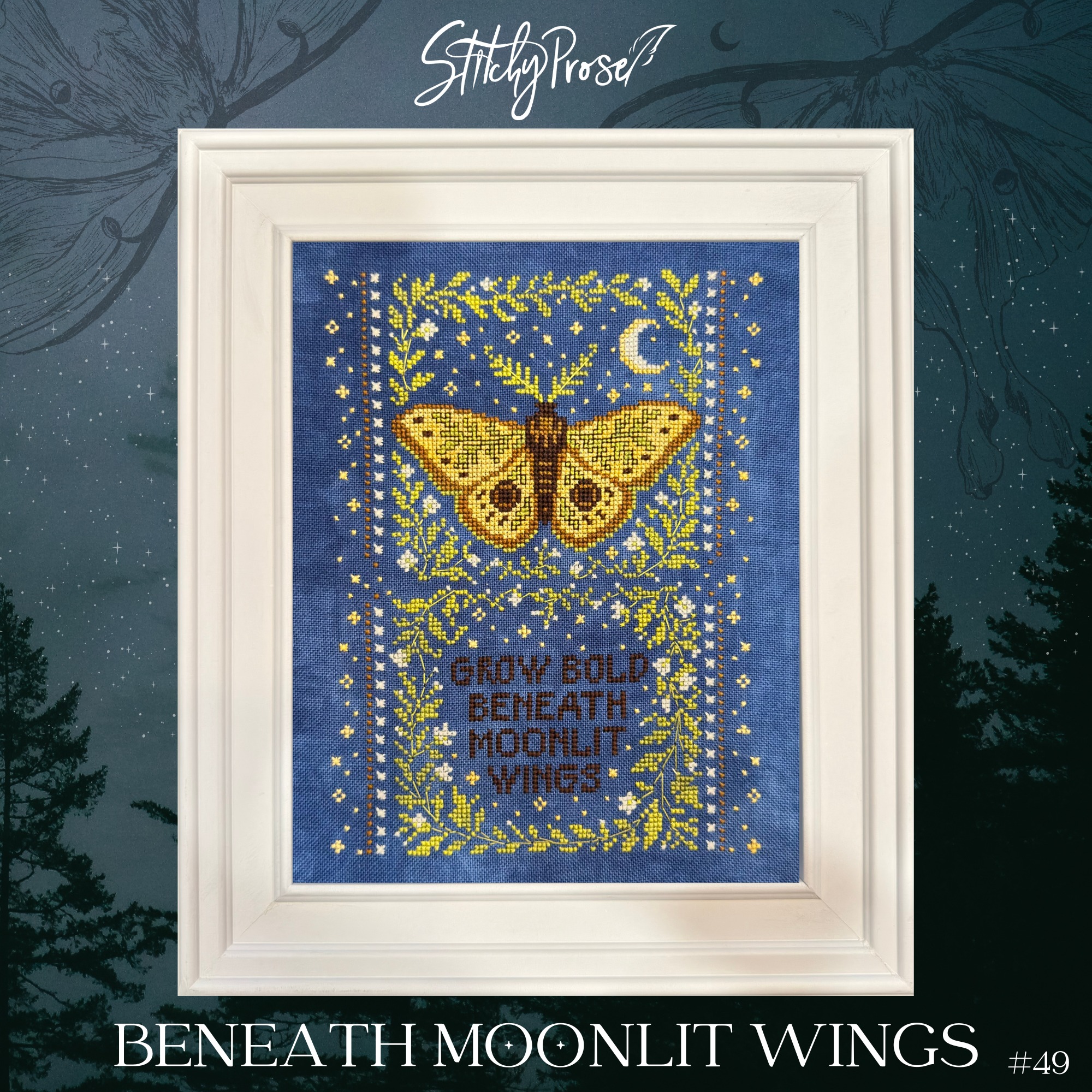 Beneath Moonlit Wings - Cross Stitch Pattern