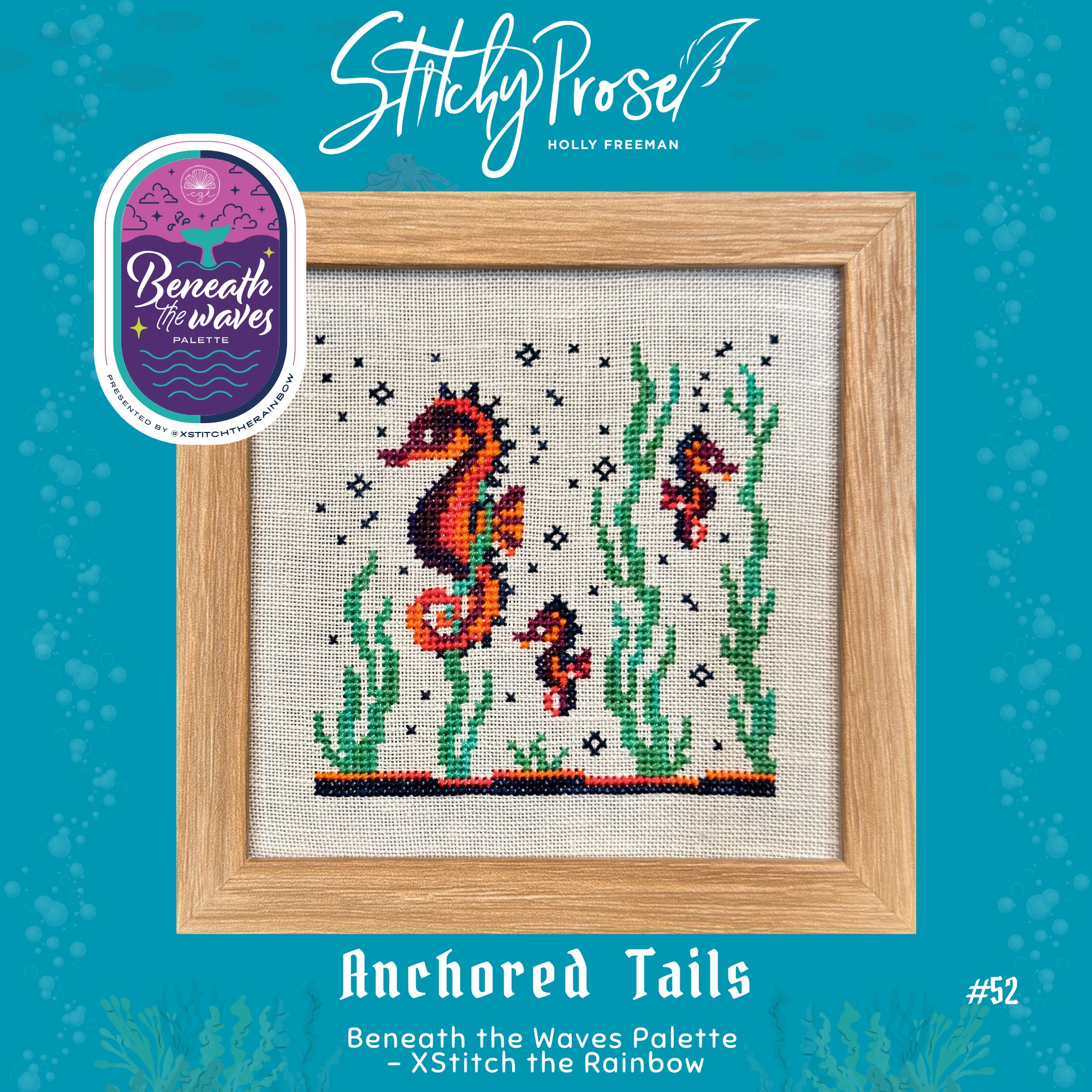 Anchored Tails - XStitch The Rainbow - Cross Stitch Pattern
