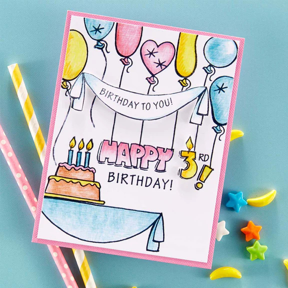 Birthday - FransFormer Clear Stamp 