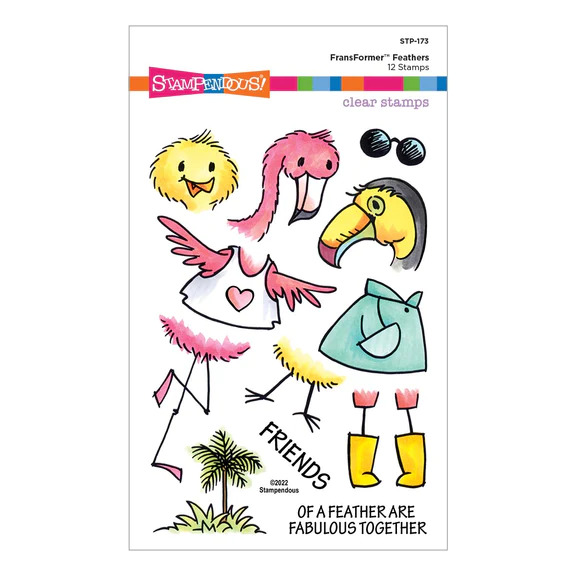 Feathers - FransFormer Clear Stamp 