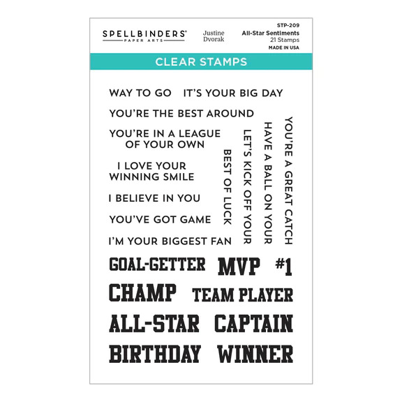 All-Star Sentiments - Clear Stamp Set 