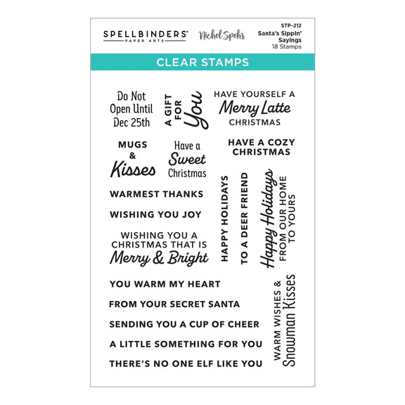 Santa's Sippin' Sayings - Clear Stamp Set