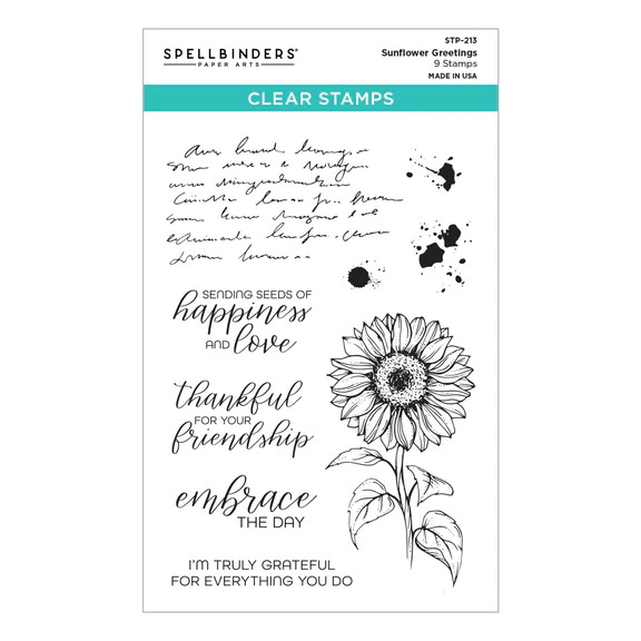 Sunflower Greetings - Clear Stamp Set