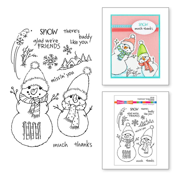 Stampendous FransFormer Snowy Friends - Clear Stamp Set
