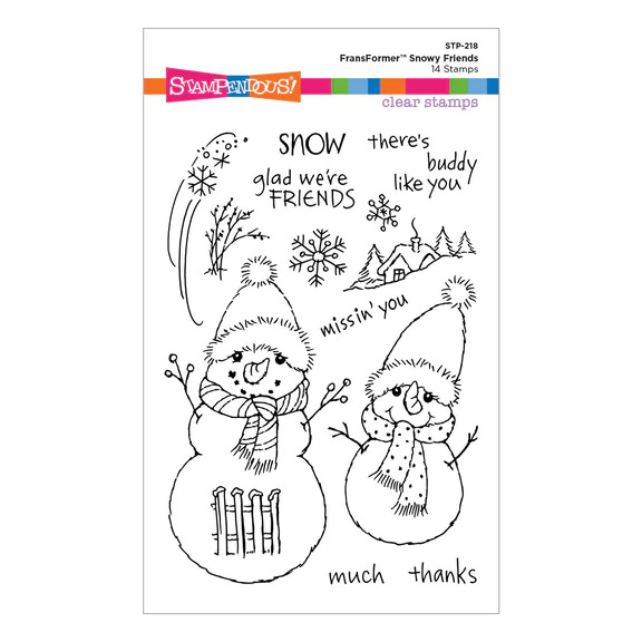 Stampendous FransFormer Snowy Friends - Clear Stamp Set