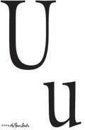 Monogram - U - Clear Stamp