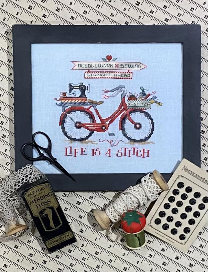 Life Is A Stitch - Cross Stitch Pattern