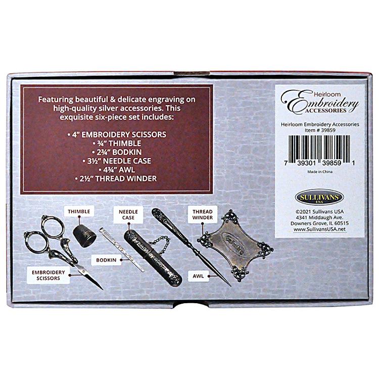 Sullivans Forbici Da Ricamo Heirloom 4″ – Lame In Acciaio Inox, Manico A Goccia In Peltro - 2