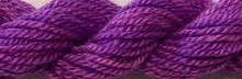Dinky Dyes Jumbuck Thread - Purple Pansy, zoomed in. Select this picture to zoom back out.