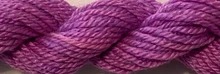 Dinky Dyes Jumbuck Thread - Purple Pansy Light, zoomed in. Select this picture to zoom back out.