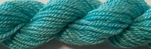 Dinky Dyes Jumbuck Thread - Tenerife Sea Light , zoomed in. Select this picture to zoom back out.