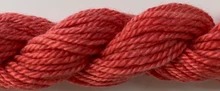 Dinky Dyes Jumbuck Thread - Hollyhock Dark, zoomed in. Select this picture to zoom back out.