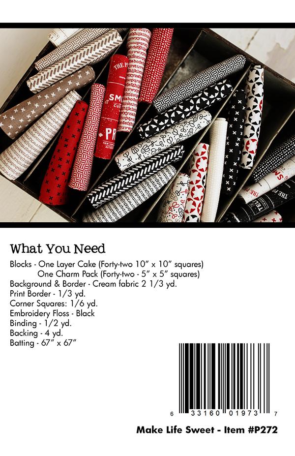 Make Life Sweet - Quilt Pattern