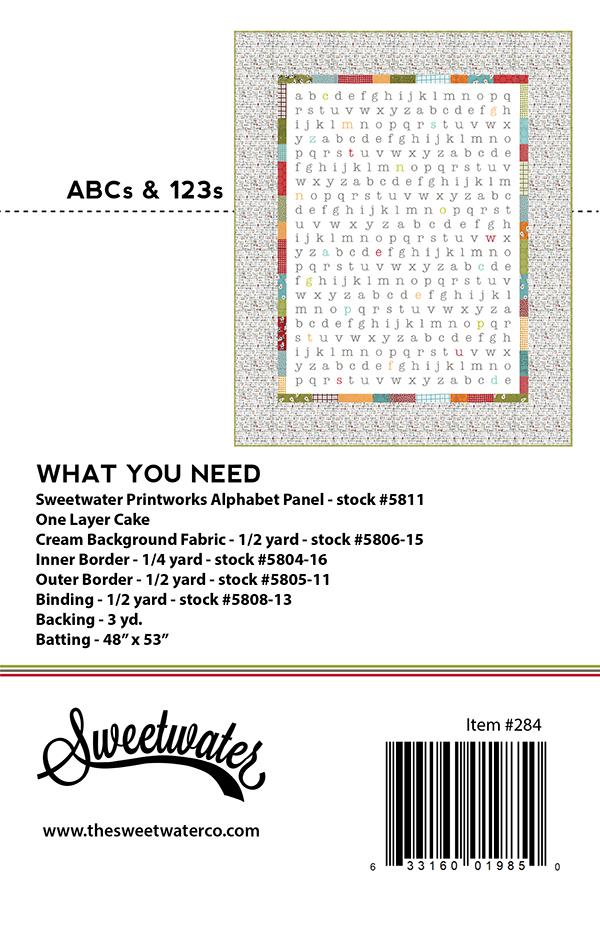 ABCS and 123S - Quilt Pattern