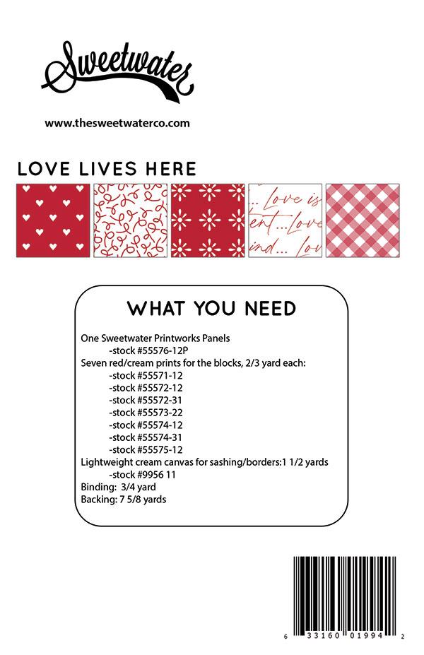 Love Lives Here - Quilt Pattern