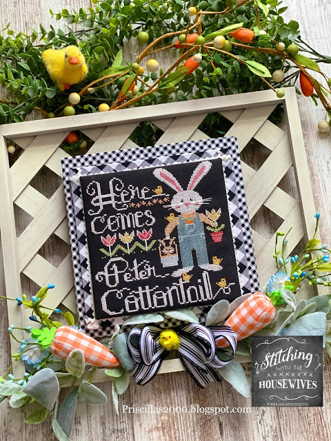 Here Comes Peter Cottontail - Cross Stitch Pattern