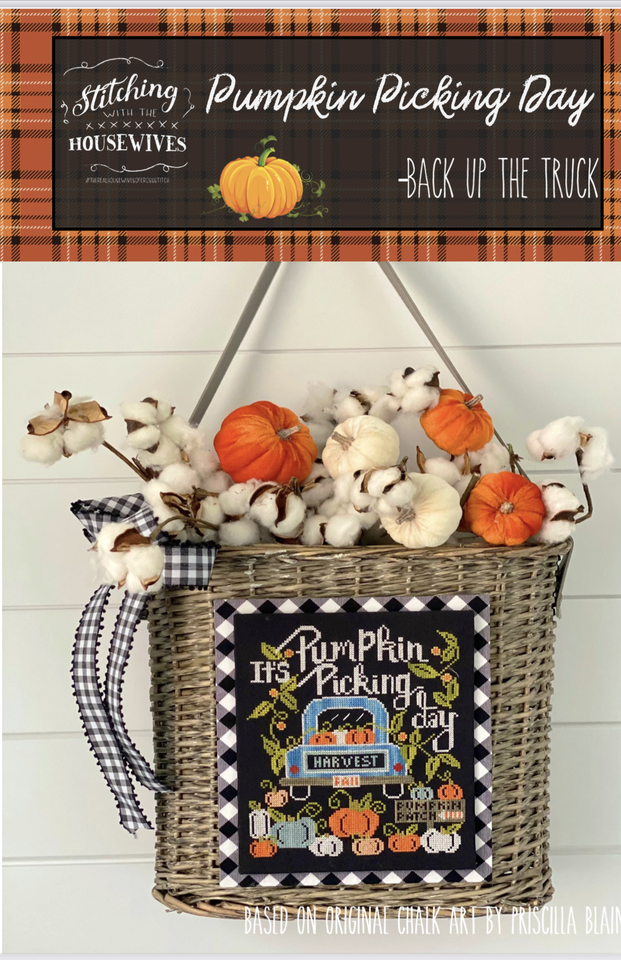Pumpkin Picking Day - Cross Stitch Pattern