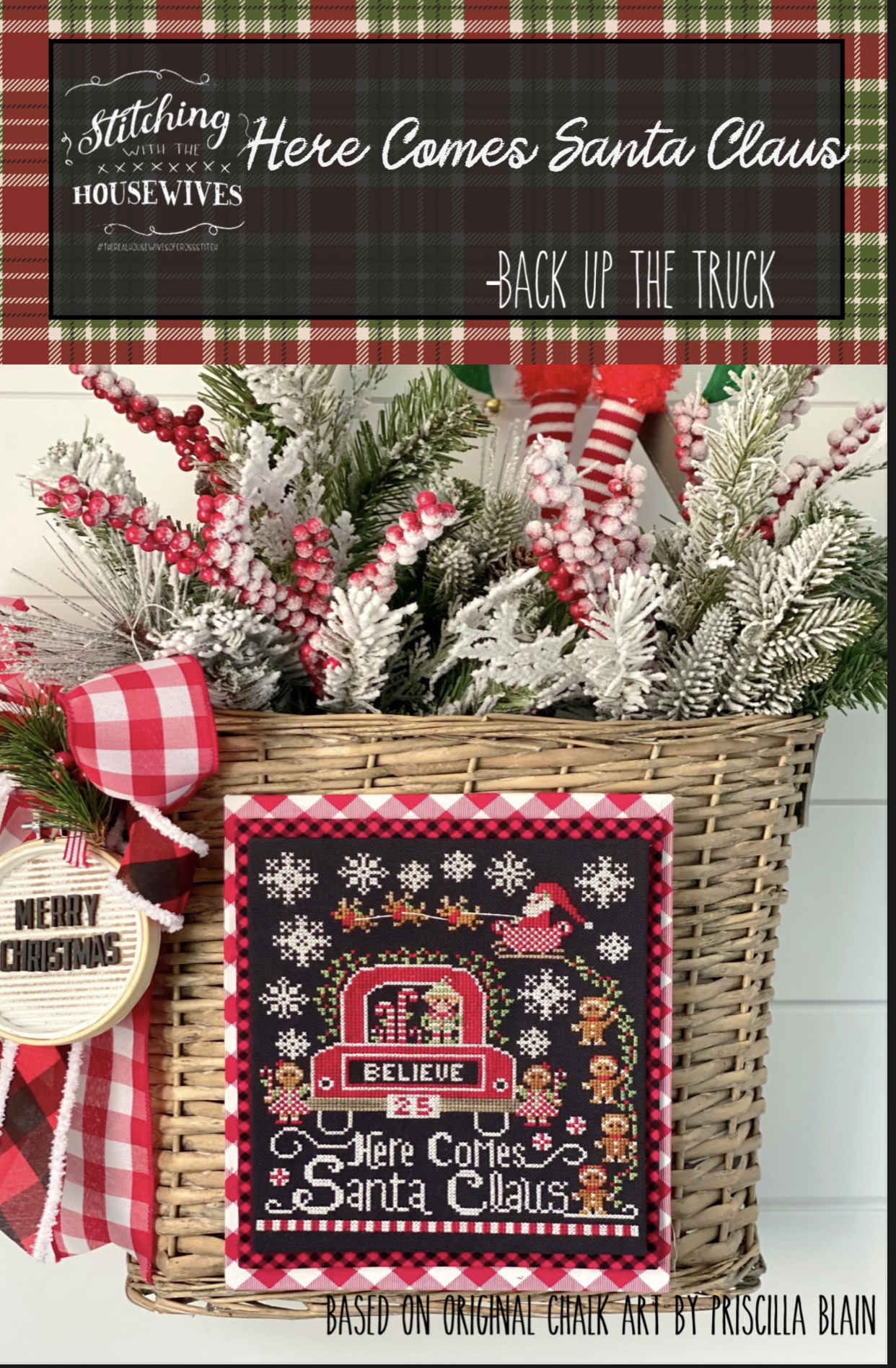Here Comes Santa Claus - Cross Stitch Pattern