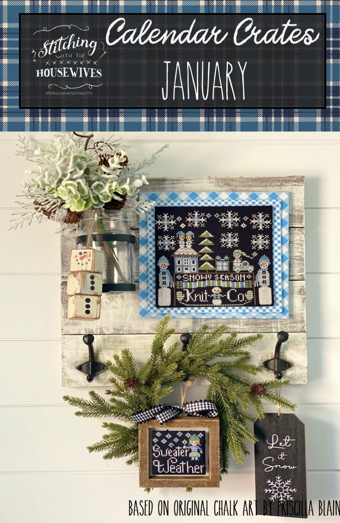 Calendar Crates January - Cross Stitch Pattern