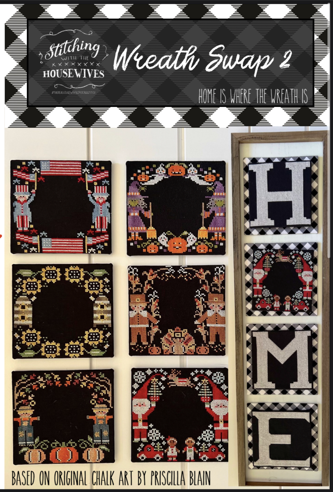 Wreath Swap 2 - Cross Stitch Pattern