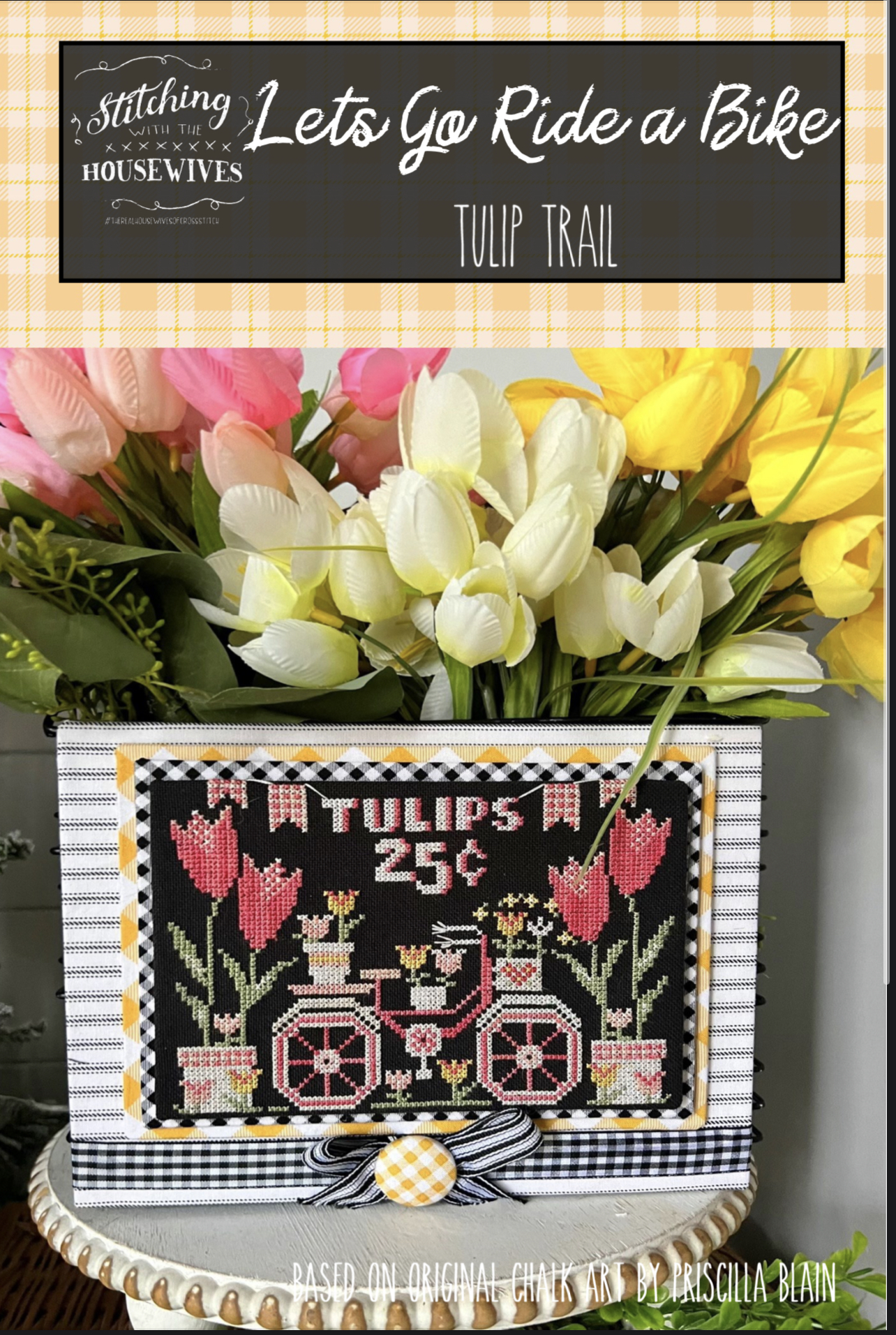 Let's Go Ride a Bike - Tulip Trail - Cross Stitch