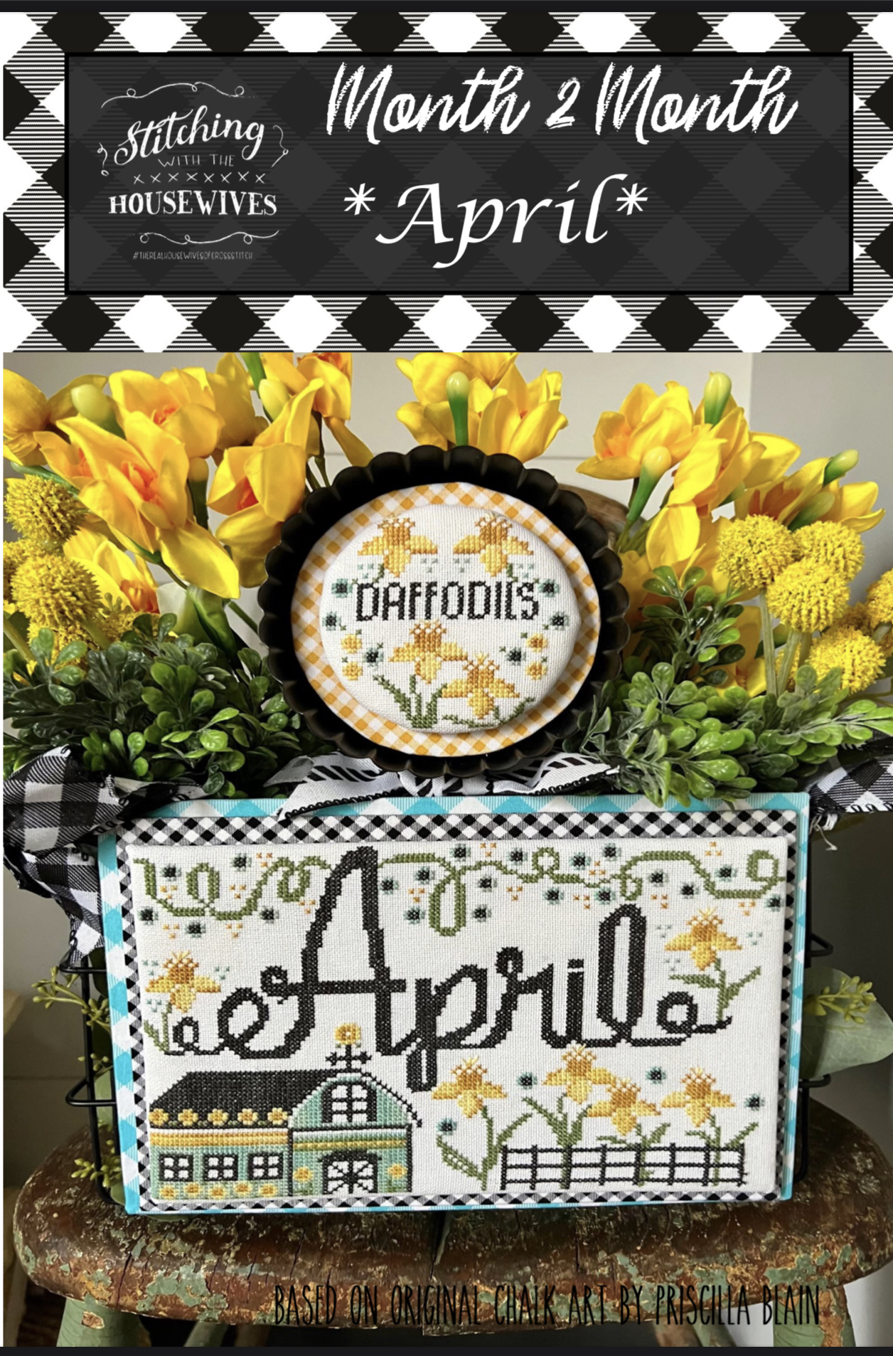 Month 2 Month - April - Cross Stitch Pattern