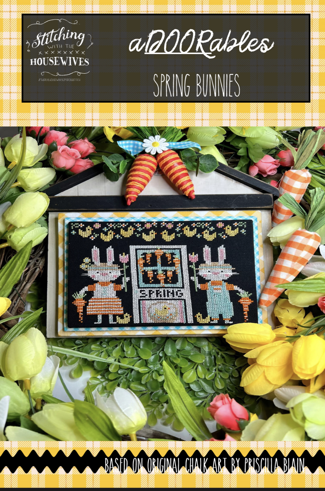 aDoorables Spring Bunnies - Cross Stitch Pattern
