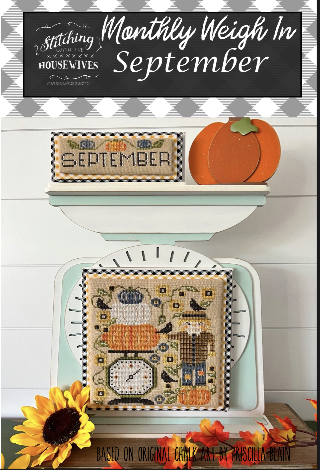 Monthly Weigh In - September - Cross Stitch Pattern