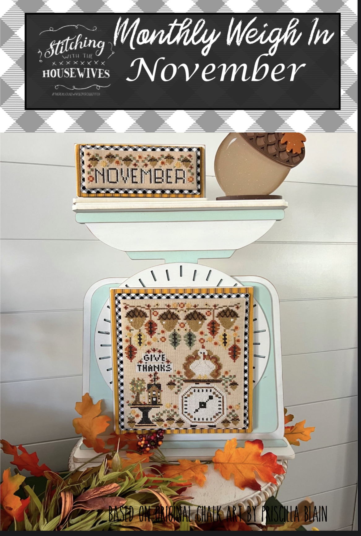 Monthly Weigh In - November - Cross Stitch Pattern