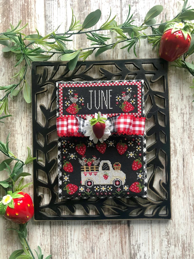 Truckin' Along June - Cross Stitch Pattern