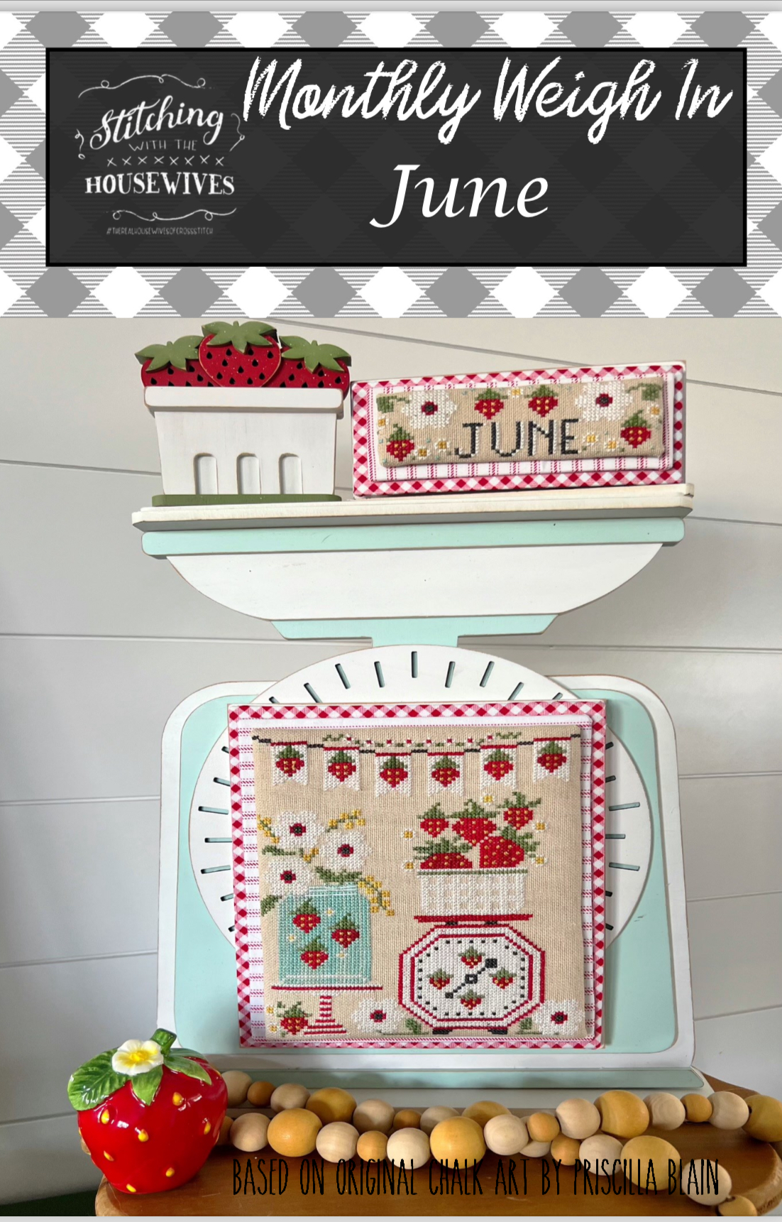Monthly Weigh In - June - Cross Stitch Pattern