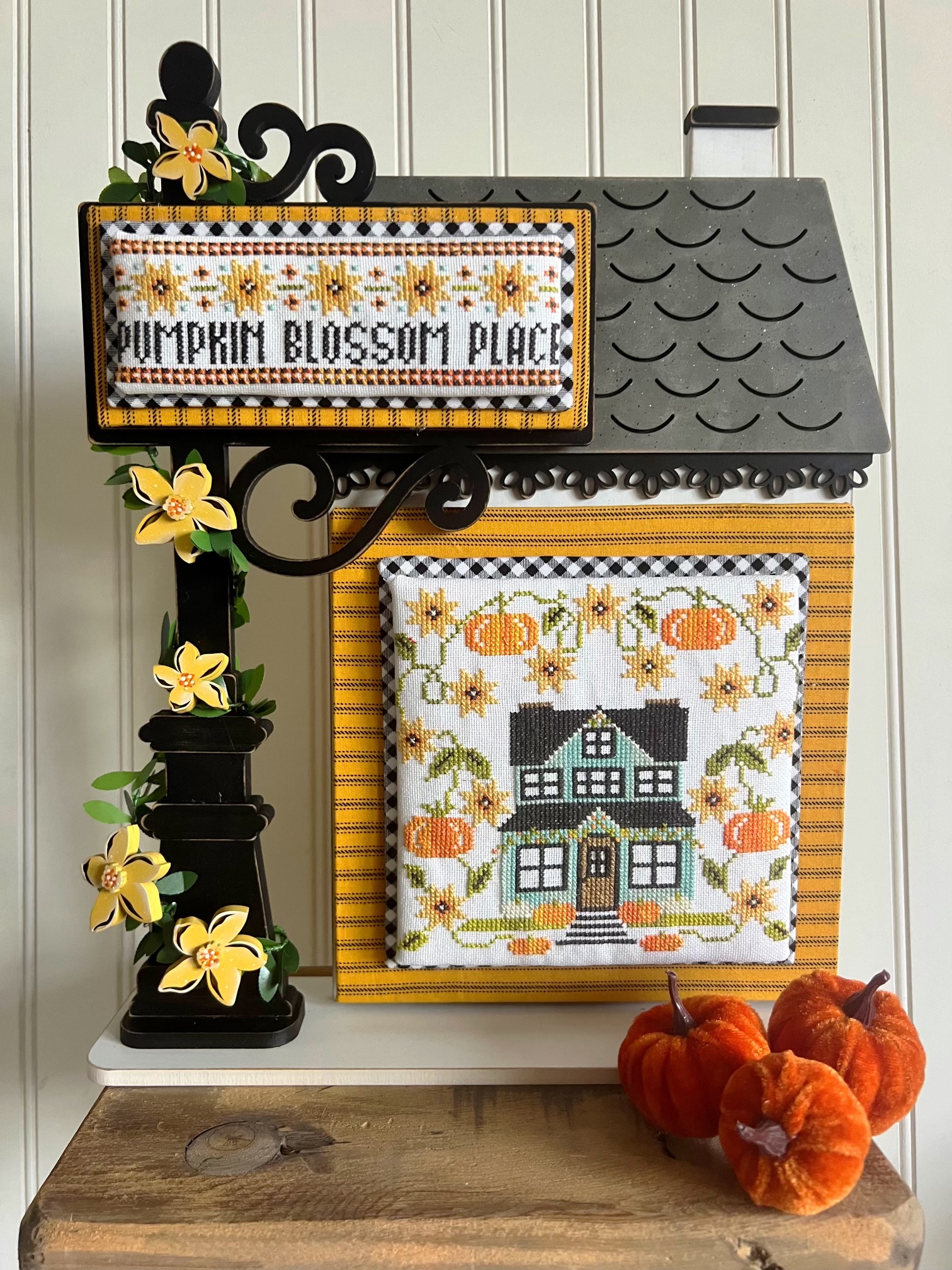 Pumpkin Blossom Place - Blooming Roots Cross Stitch Pattern