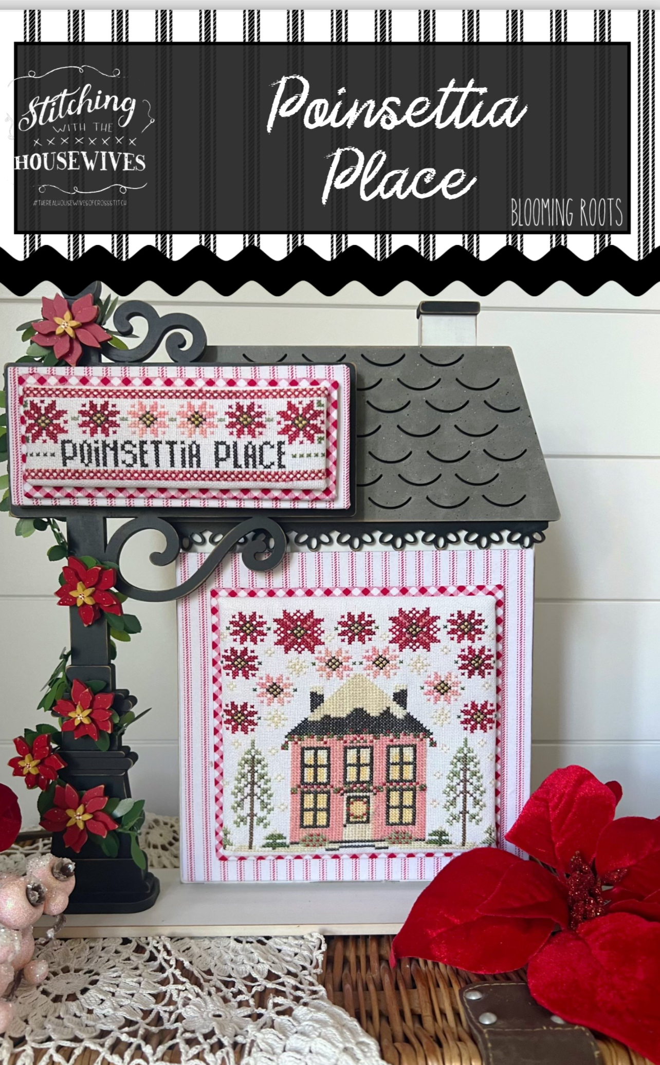 Poinsettia Place Blooming Roots - Christmas Pattern