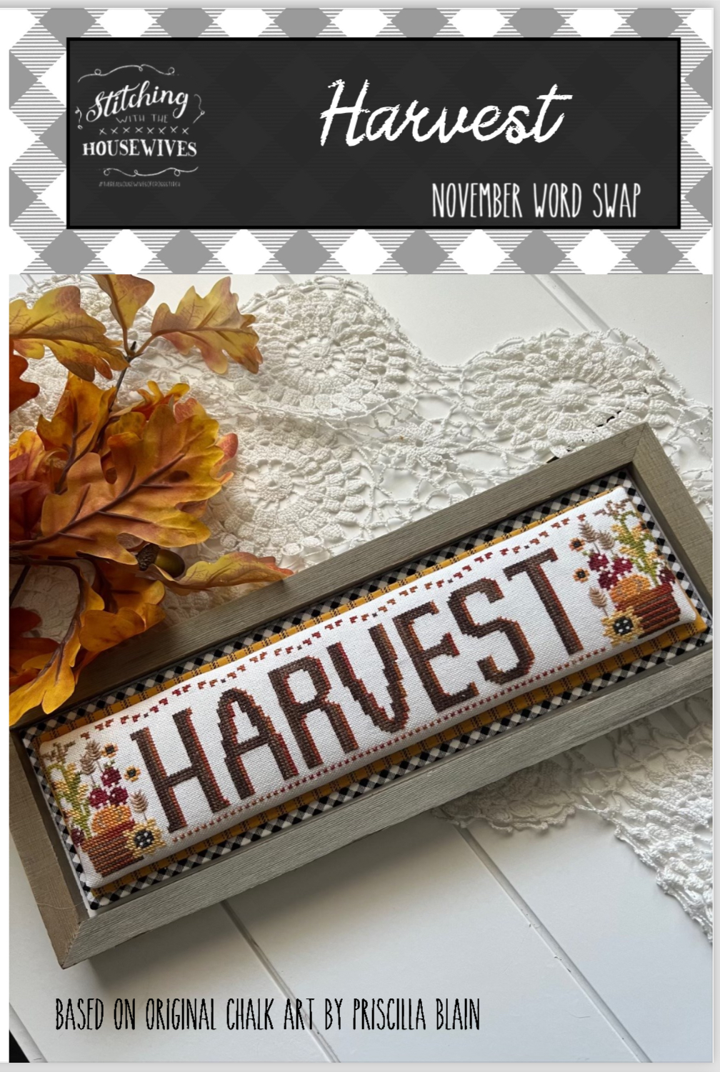 Harvest Word Swap - Cross Stitch Pattern