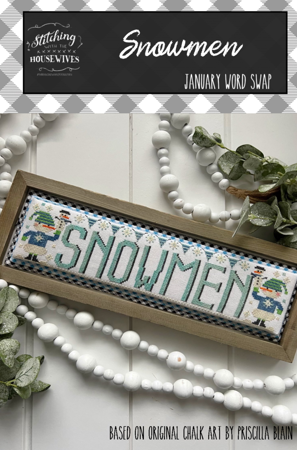 Snowmen - Word Swap - Cross Stitch Pattern
