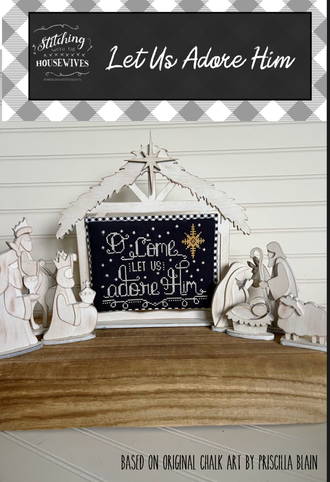 Let Us Adore Him - Christmas Cross Stitch Pattern