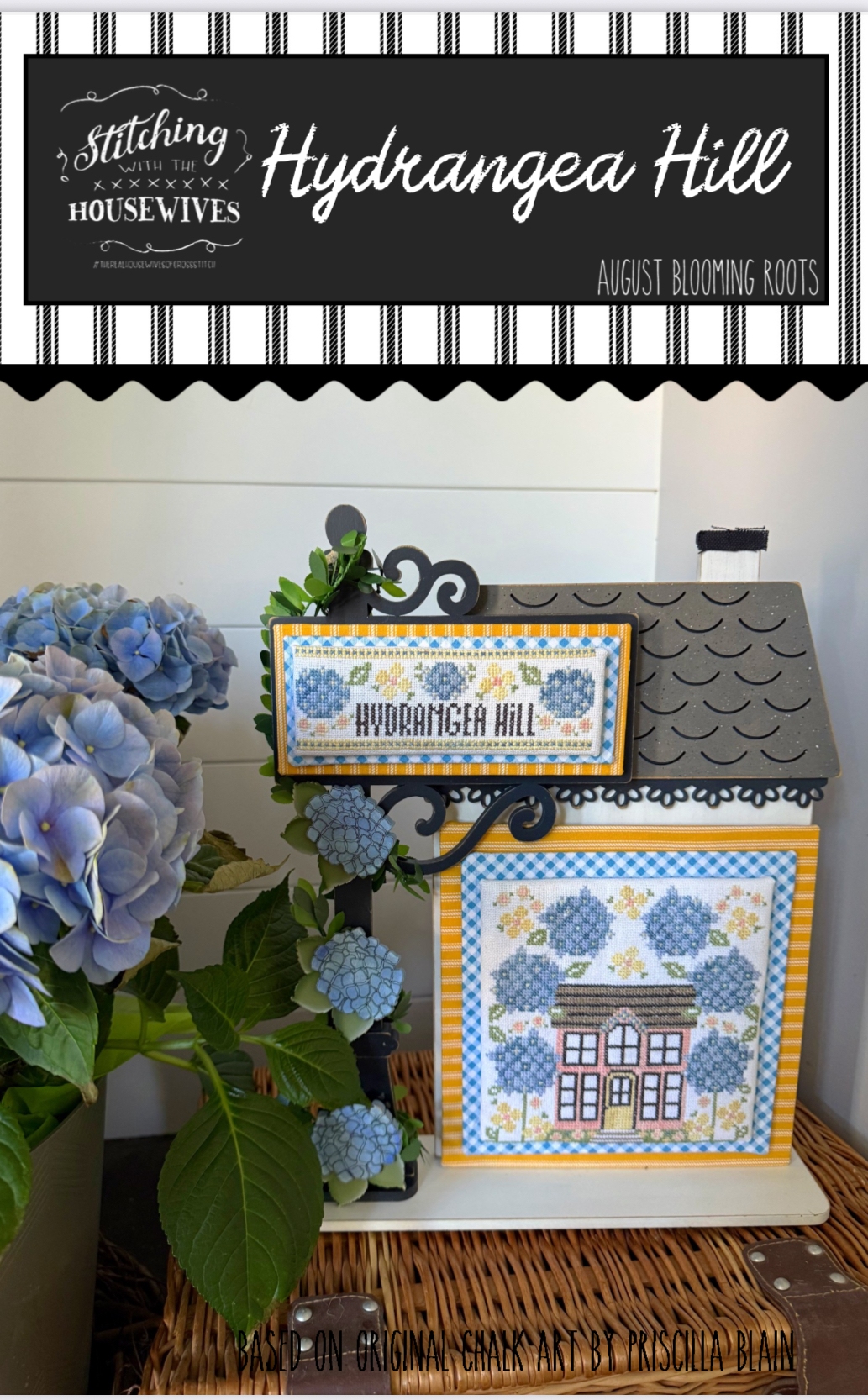 Hydrangea Hill - Blooming Roots - Cross Stitch Pattern