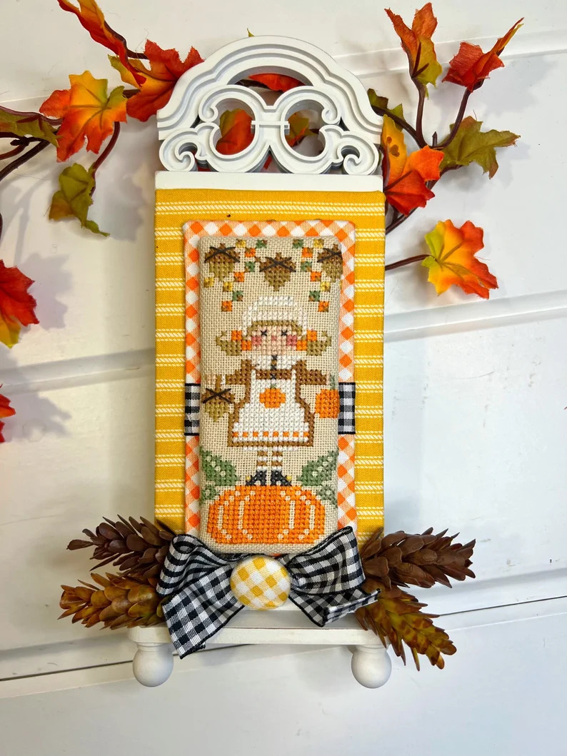 Bringing Home Harvest - Thanksgiving Cross Stitch Pattern