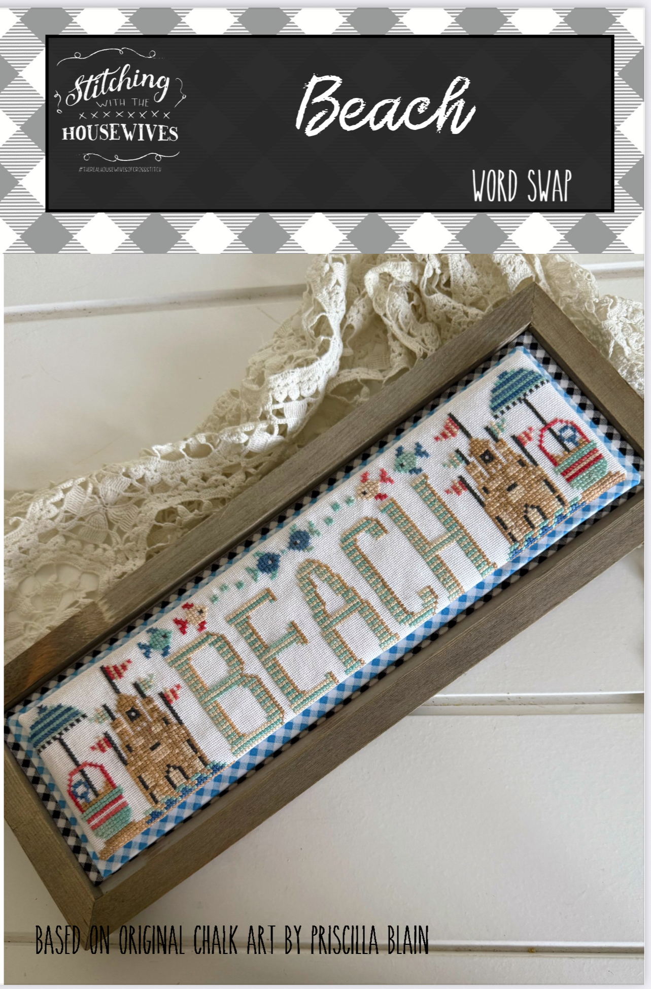 Beach - Word Swap - Cross Stitch Pattern
