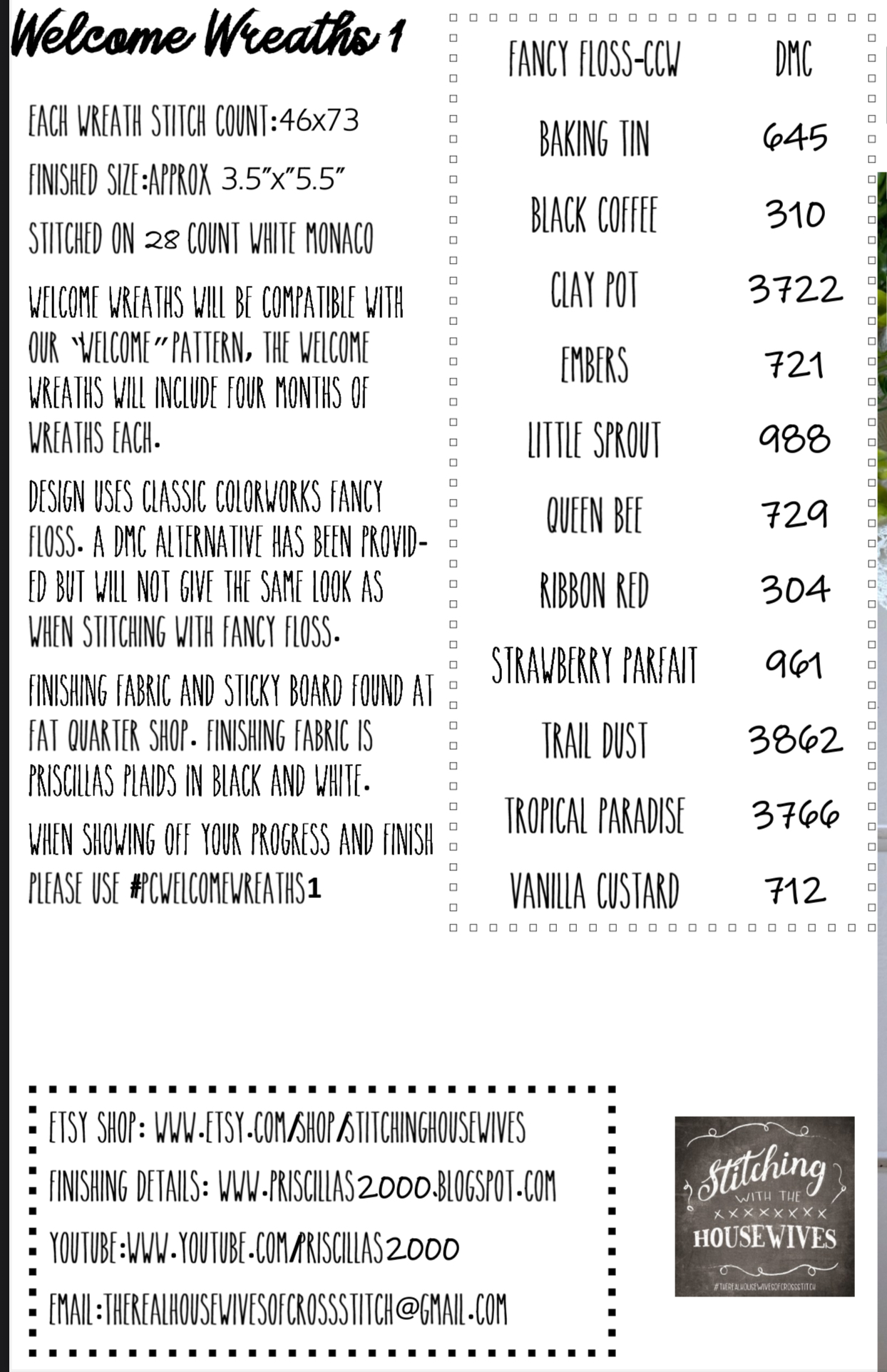 Welcome - Cross Stitch Pattern