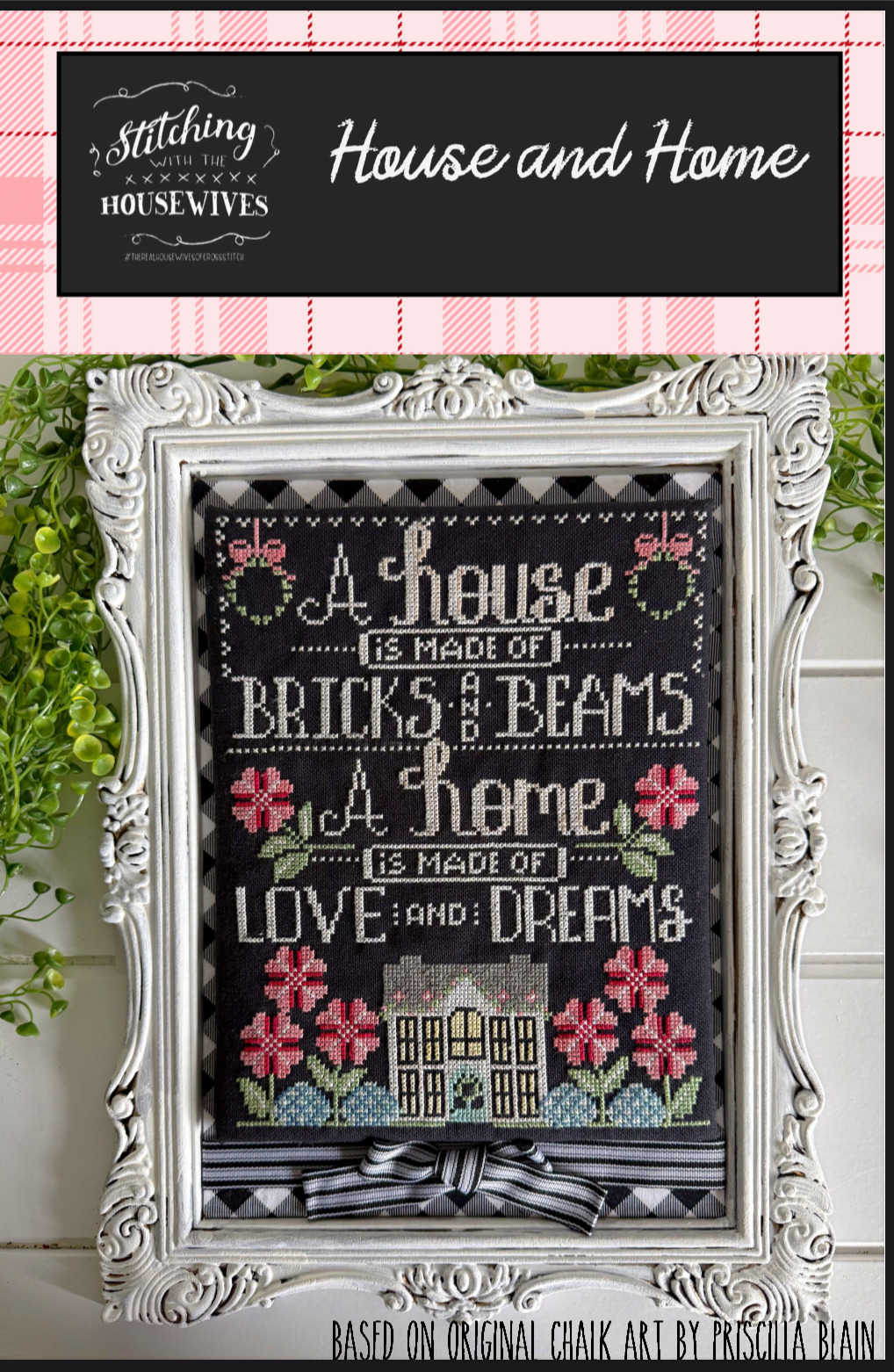 House and Home - Cross Stitch Pattern, zoomed in. Select this picture to zoom back out.