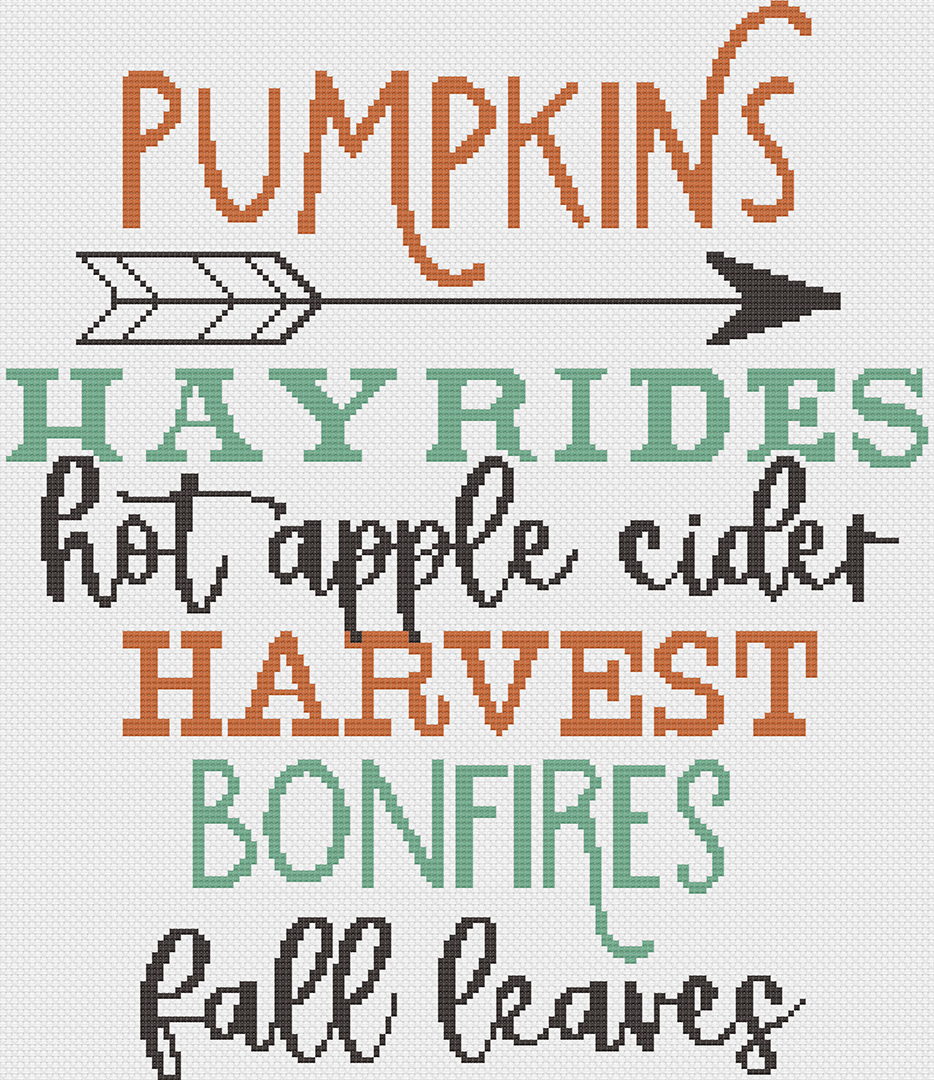 All Things Fall - Cross Stitch Pattern