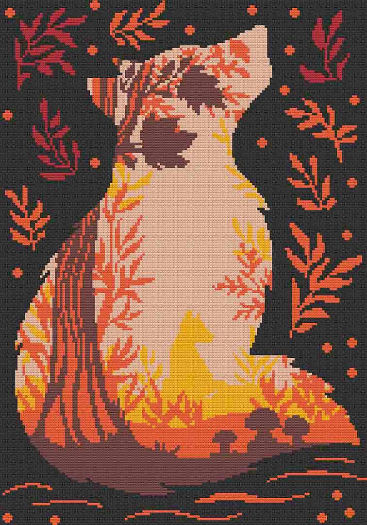Autumn Fox - Cross Stitch Pattern