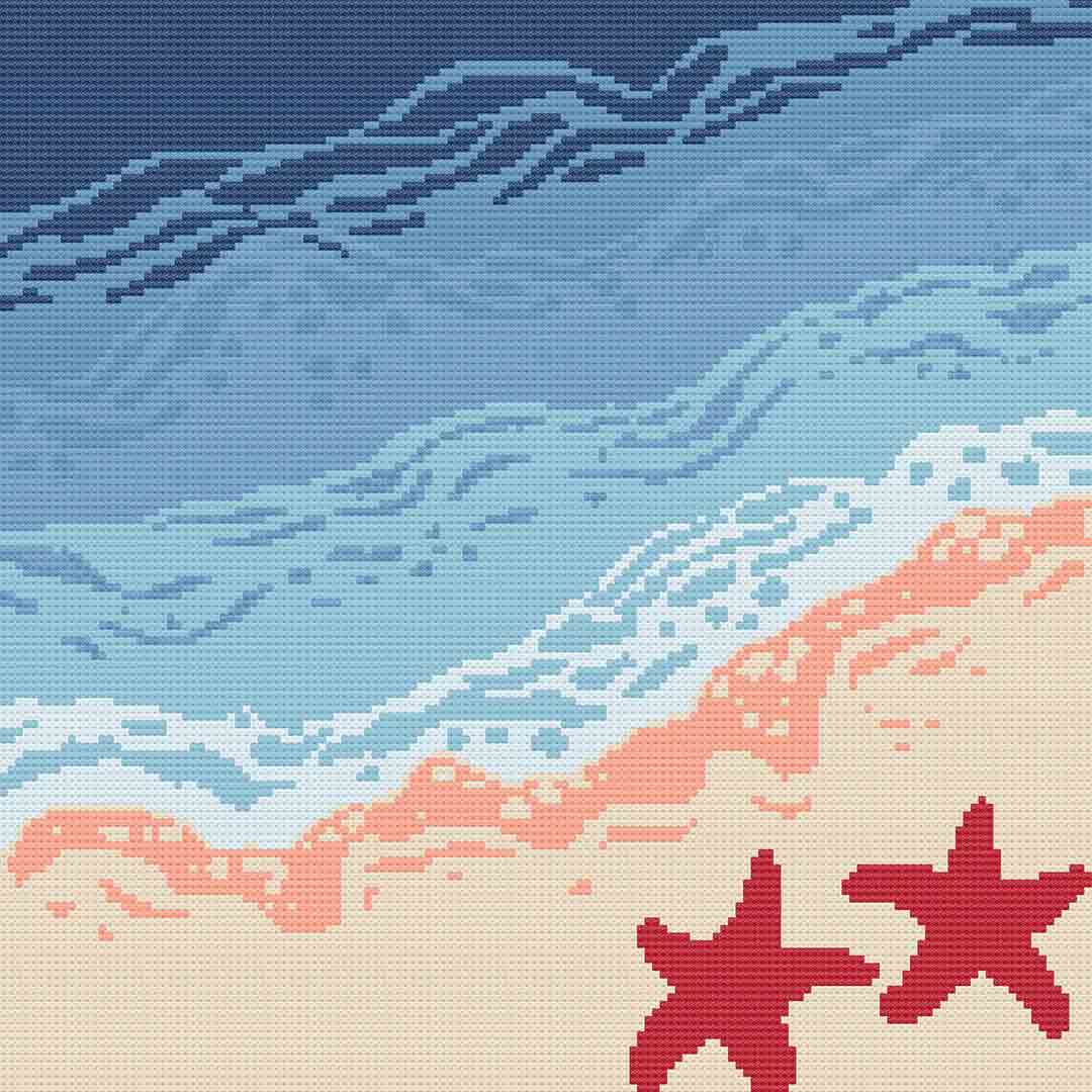 Beach - Cross Stitch Pattern