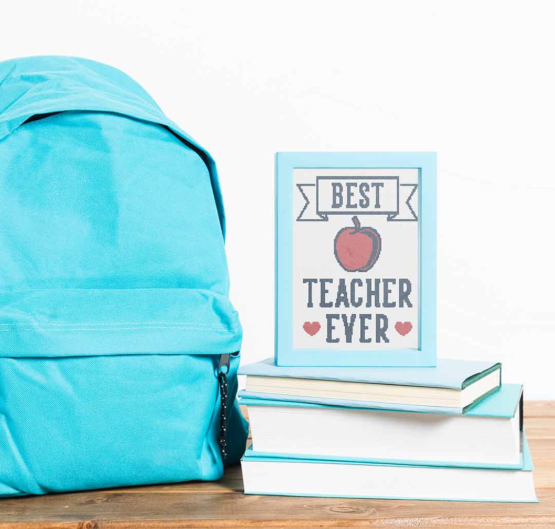 Best Teacher - Cross Stitch Pattern