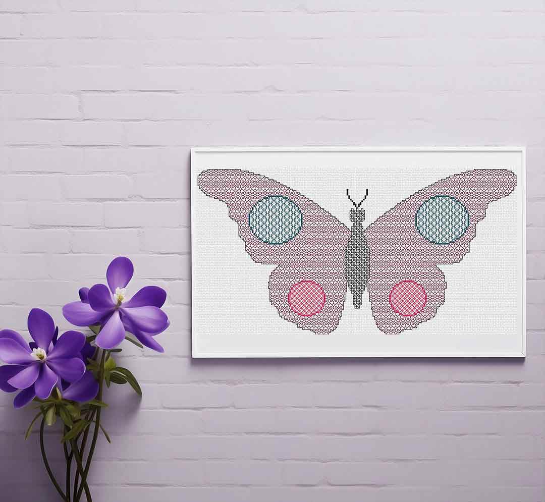 Blackwork Butterfly - Cross Stitch Pattern