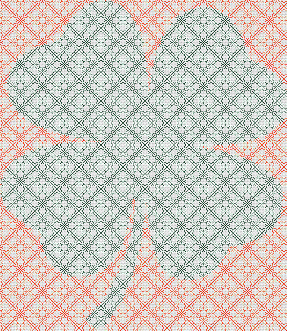 Blackwork Clover - Cross Stitch Pattern