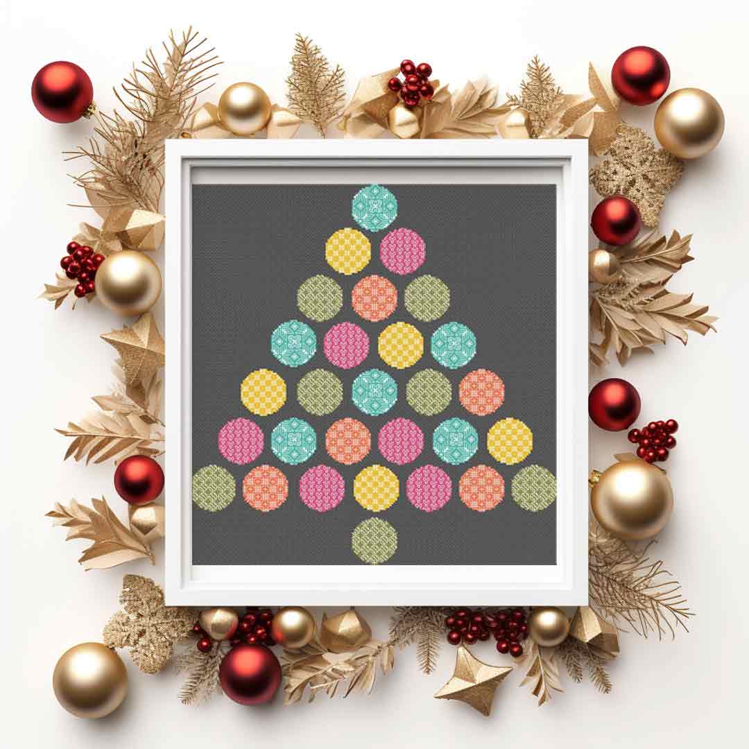 Bright Christmas Tree - Cross Stitch Pattern